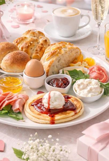 Valentins-Frühstück